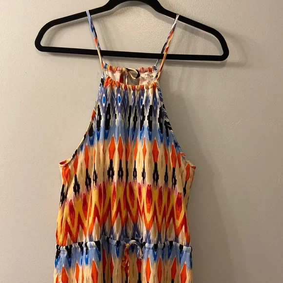 ATHLETA SUNSET HALTER MAXI DRESS SIZE MEDIUM - Picture 4 of 7